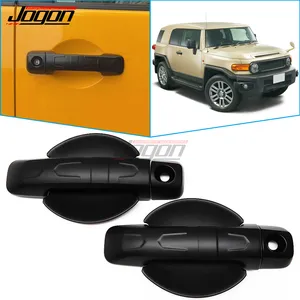 Noir Argent Poignée De Porte Porte Protecteur Bol Couverture Trim Moulage Accessoires Pour Toyota FJ Cruiser 07-20 Offroad