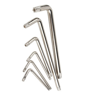 Clé Torx L courte extra longue T10 T15 T20 T25 T27 T30 T40 T45 T50 T55 avec embouts de tournevis de clé à trou de sécurité