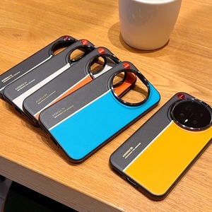 Funda Trasera de Cuero Mate de Lujo con Línea Fluorescente en Color de Contraste para Honor Magic8 Pro / Magic8 5G - Product Image 3