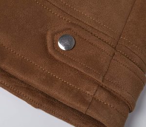 Veste de pilote <span class=keywords><strong>en</strong></span> similicuir <span class=keywords><strong>pour</strong></span> femmes, style <span class=keywords><strong>aviateur</strong></span>, manteau végétalien chaud <span class=keywords><strong>pour</strong></span> l'hiver - Product Image 6