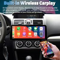 Reproductor de Video para Auto con Pantalla Táctil OLED de 12.3'' y Resolución 1280x720, Android 13, DSP, 2DIN Integrado, para Subaru Forester XV, con Asistencia de Reversa y USB