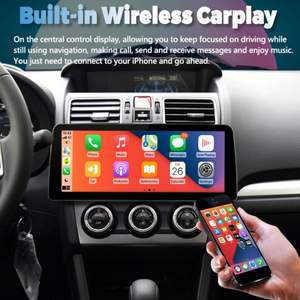 Reproductor de Video para Auto con Pantalla de 12.3 Pulgadas y Resolución 1920*720, Android 13, Radio Estéreo para Subaru Forester Xv 2016, GPS, Multimedia, Carplay, Unidad Principal - Product Image 2