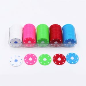 Jetons de jeu en plastique personnalisés de 39 mm avec logo imprimé UV, pour Mahjong, Poker et Texas Hold'em, directement de l'usine - Product Image 1