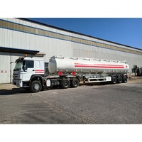 Semi-remorque citerne à carburant en acier au carbone à haute température pour bitume/huile brute, 3 essieux, 40 000 litres, avec une charge utile de plus de 30 000 kg