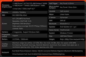 Nouvel ordinateur portable de jeu portable léger et fin 2025 de 8,8 pouces avec AMD AI 9 HX 370 144Hz <span class=keywords><strong>OneXPlayer</strong></span> G1 <span class=keywords><strong>Mini</strong></span> - Product Image 6