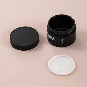 Conteneur de pot de crème pour le corps de développement lumineux de cosmétiques vides personnalisés en gros 30g 50g 100g 150g 250g Pot en PP noir - Product Image 6