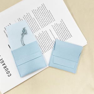 Nouveauté : Pochette de luxe en velours pour bijoux avec logo personnalisé, <span class=keywords><strong>ensemble</strong></span> de pochettes cadeaux pour bijoux - Product Image 2