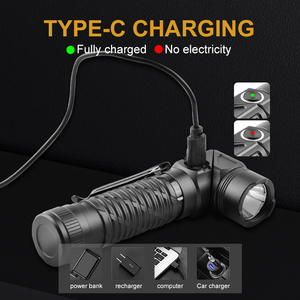 Công Suất Cao Không Thấm Nước <span class=keywords><strong>Torch</strong></span> 90 Độ Xoay Trọng Lượng <span class=keywords><strong>Zoom</strong></span> Nhôm 1500 Lumens Có Thể Sạc Lại <span class=keywords><strong>LED</strong></span> Cắm Trại Chiến Thuật Đèn Pin - Product Image 5