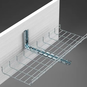 Bandeja de Cables de Acero al Carbono con Malla Abierta, Resistente al Fuego, para Sala de Computación, Soporte Integrado para Cableado de Comunicaciones - Product Image 1