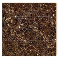 Carrelage de sol en céramique noir brillant pour maison, carreaux de sol en porcelaine, avec ligne dorée, pour bricolage
