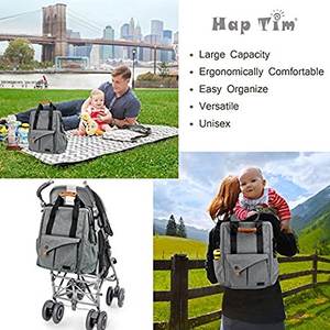 2020 Multi-Funzione Del Pannolino Del Bambino Borsa Zaino Cinghie Passeggino, di Grande Capacità Pannolino Borsa Fasciatoio per Le Mamme e Papà - Product Image 6
