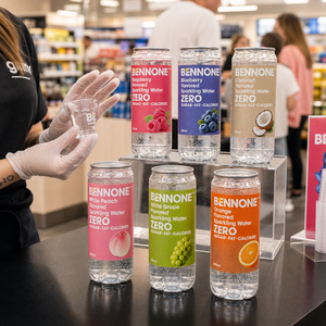 BENNONE Eau gazeuse naturelle aux baies fraîches, saveur ananas légère, <span class=keywords><strong>sans</strong></span> sucre, non sucrée, boisson gazeuse pour la vente au détail et en gros - Product Image 6