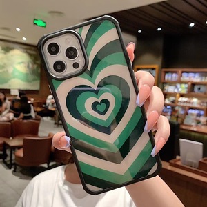Casing iPhone <span class=keywords><strong>13</strong></span> Pro Max Anti Benturan Desain Hati Pelindung Penuh Mewah Kaca Tempered - Product Image 3