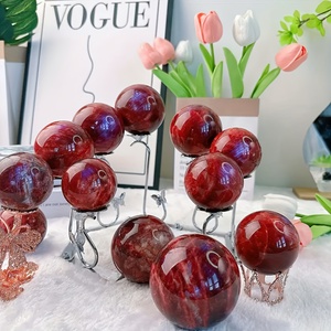 Esfera de Piedra Lunar Roja Pulida al por Mayor, Cristal Natural Curativo para Meditación y Decoración del Hogar - Product Image 3