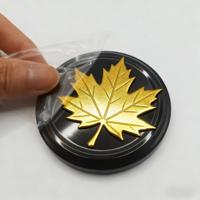 Lettres métalliques autocollantes personnalisées, étiquette en nickel, autocollant en vinyle 3D, autocollant en feuille dorée peinte, étiquette de logo privé