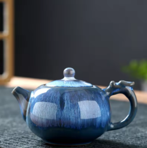Théières rétro de haute qualité pour le thé Kung Fu, 250 ml, en céramique avec glaçure changeante au four, cadeau exquis pour les amateurs de thé - Product Image 6