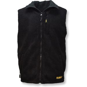 Gilet chauffant réversible Dewalt, fermeture éclair isolée, unisexe, adulte, randonnée en plein air, noir, taille - Product Image 1