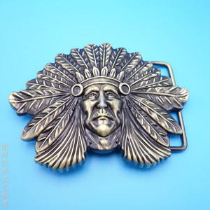 Hebilla de Cinturón de Aleación de Zinc Tallada a Medida con Diseño de Figura de Bronce Estilo Vintage para Uso Deportivo - Product Image 2
