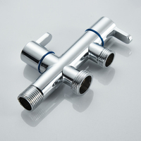 Nouvelle Vanne d'Angle en Alliage de Zinc Chromé de 1/2 Pouce au Design Moderne pour Lavabo, Douche et Bidet