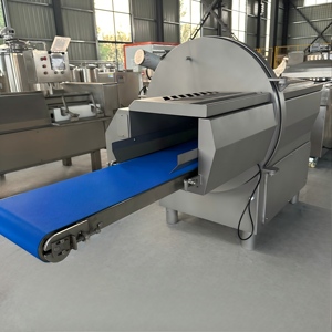 เครื่องสับเนื้อแบบอัตโนมัติใหม่เครื่องหั่นใบมีดสแตนเลสปรับความหนาได้เบคอนหมู220สูง - Product Image 2