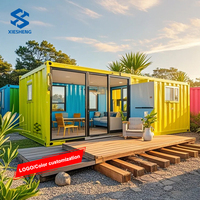 Contenedor de acero prefabricado portátil personalizado, solución de contenedor de envío prefabricado para el hogar, Hotel, dormitorio móvil