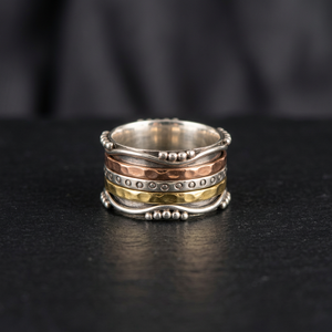 Trendy Design High Quality <b>Spinner</b> Handmade <b>Ring</b> 925 Sterling Silver Jewelry Wholesale Factory Price - Product Image 3