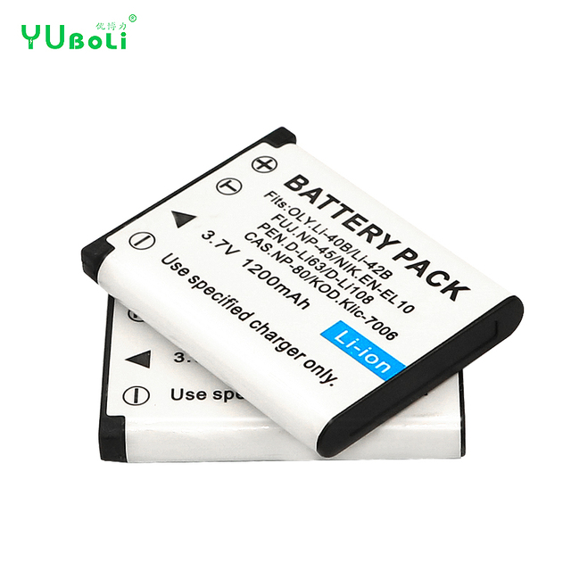 Universal Spare Camera Battery Klic-7006 NP-80 D-Li108 for Fujifilm Olympus Nikon Pentax Casio Kodak Travel Cameras