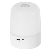 Lampe de table LED RGB portable à économie d'énergie, contrôle tactile crépusculaire, certifiée FCC, intensité variable, lampe de nuit LED à brancher sur prise murale, lampes de camping