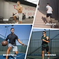Shorts de sport pour hommes, séchage rapide, entraînement, course à pied ou décontracté, avec poche zippée