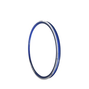 Cerchio per Bicicletta BMX da <span class=keywords><strong>26</strong></span> Pollici, 32 Fori, Freno a V, in Lega di Alluminio Bicolore con Bordo Rosso - Product Image 1