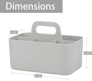 Organizador Multiusos, Organizador de Escritorio Apilable con Asa, Organizador de Plástico para Papelería, Suministros de Oficina, Organizador para Dormitorio - Product Image 4