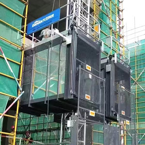 Venta Caliente: Elevador de Construcción de Alta Velocidad SC200/200 de 0-63 m para Transporte de Personas y Mercancías, Incluye Motor y Engranaje para Edificios Altos - Product Image 3