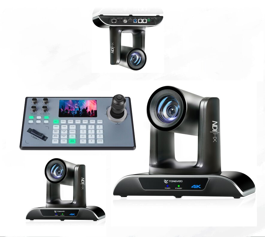 4K 30X Zoom AI Tracking NDI POE HD-M1 USB3.0 SDI LAN Live PTZ потоковая камера с джойстиком контроллер видеоконференцсвязи