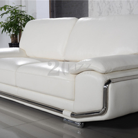 Mobilier de salon Royal européen de luxe en cuir véritable, canapé sectionnel de loisirs