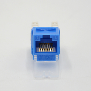 Jack Modulare di Rete di Alta Qualità RJ45 UTP 90 Gradi Cat6A Keystone Jack con Copertura - Product Image 3