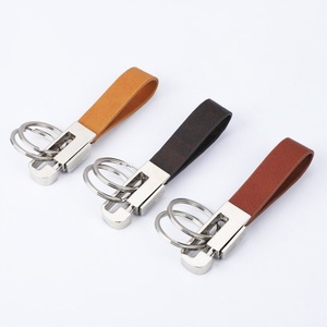 Zinc Alloy Leather Braided Customized Guitar Handbag <b>Purse</b> Car <b>Key</b> Hanging Strap Bag Keychain - Product Image 1