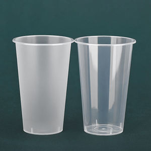 Disesuaikan 12 16 24 32 Oz transparan buram PP injeksi sekali pakai Smoothie teh gelembung susu cangkir plastik dengan tutup - Product Image 6