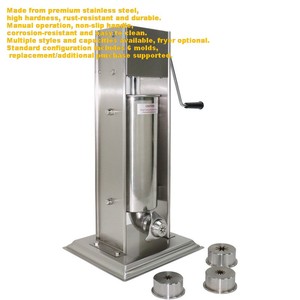 Nouvelle machine à churros en acier inoxydable avec moules interchangeables, extrudeuse de comptoir haute productivité et appareil de friture profonde - Product Image 6