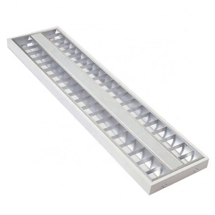 Umwelt freundliche High Lumen Gitter leuchte 2x28W T5 fluor zierende Decken leuchte