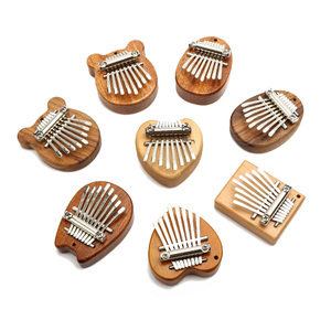 Mini Piano de pulgar Kalimba de 8 tonos, exquisito instrumento de tambor de madera de 8 teclas, accesorios musicales e instrumentos tipo teclado - Product Image 1
