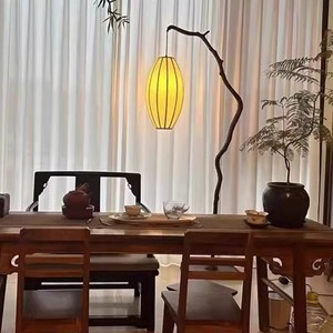 <span class=keywords><strong>Lampadaire</strong></span> de style médiéval, style zen, pour salle de thé, bureau, lampe d'ambiance, style Wabi Sabi, lampe de salon en forme de branche d'arbre - Product Image 4