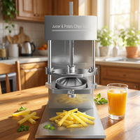 Machine à frites électrique multifonctionnelle QD-H004 400W, extracteur de jus de légumes et fruits et trancheuse à frites pour usine de snacks