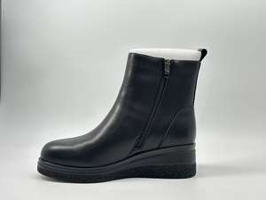 Stivali corti invernali 2023 da donna stile Martin Chelsea <span class=keywords><strong>con</strong></span> tacco a <span class=keywords><strong>zeppa</strong></span> <span class=keywords><strong>con</strong></span> suola spessa in spugna rialzata <span class=keywords><strong>con</strong></span> chiusura a Zip stivaletti - Product Image 6