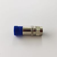 Fil d'antenne électrique étanche RF Coaxial F mâle Compression Type CCTV Caméra Connecteur Pour RG6 Quad Shield Câble