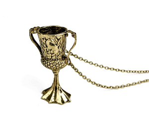 Collier pendentif ZRM en alliage de zinc, bijoux de mode vintage, charme Horcrux de Potter, transformation de la <span class=keywords><strong>Coupe</strong></span> de Helga Hufflepuff - Product Image 3