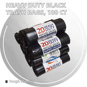 ถุงขยะแบบหนาพิเศษ 25 ปอนด์ ขายส่ง ถุงขยะแบบมีก้นข้าง ขนาด 26x36 นิ้ว 120 ลิตร ปิดผนึกด้วยความร้อน ผลิตจากพลาสติก PE แบบม้วน สำหรับซุปเปอร์มาร์เก็ต - Product Image 3