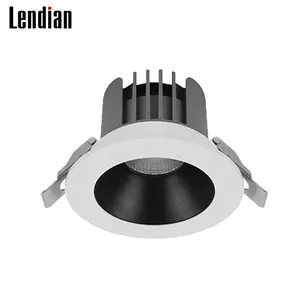 High power indoor 15w 40w 50w gold reflector cob recessed round room down light ceiling led downlight with dali driver