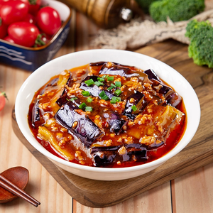 Berenjena precocinada congelada Lista para cocinar estilo Yu Xiang en salsa lista para servicio de comida - Product Image 4
