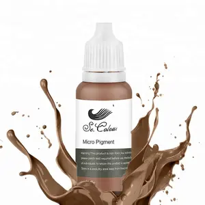 100% Pure Natural Plant ceja tatuaje tinta pigmento 15ml tinta de maquillaje permanente para cejas, labios, delineador