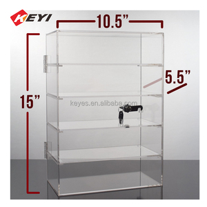 Tùy chỉnh xoay có thể khóa <span class=keywords><strong>Acrylic</strong></span> hiển thị đứng cho dao và điện thoại di động hiện đại thân thiện với môi phụ kiện hiển thị hộp - Product Image 2